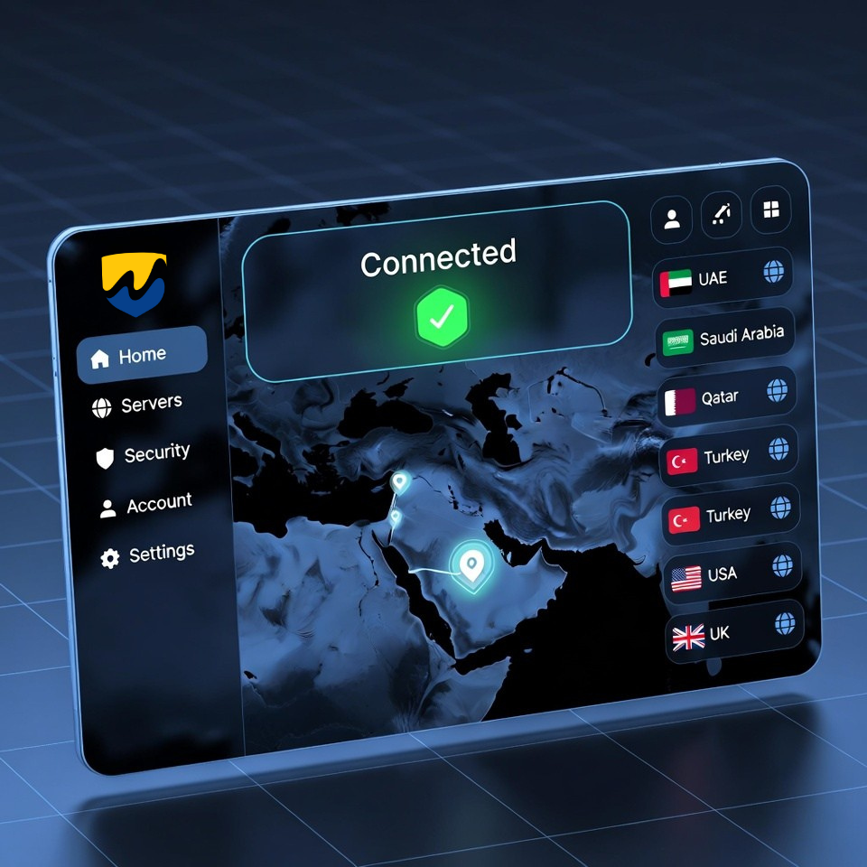 MenaVPN dashboard 
